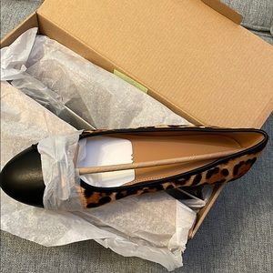 J. Crew leopard ballet flats - size 10 NIB